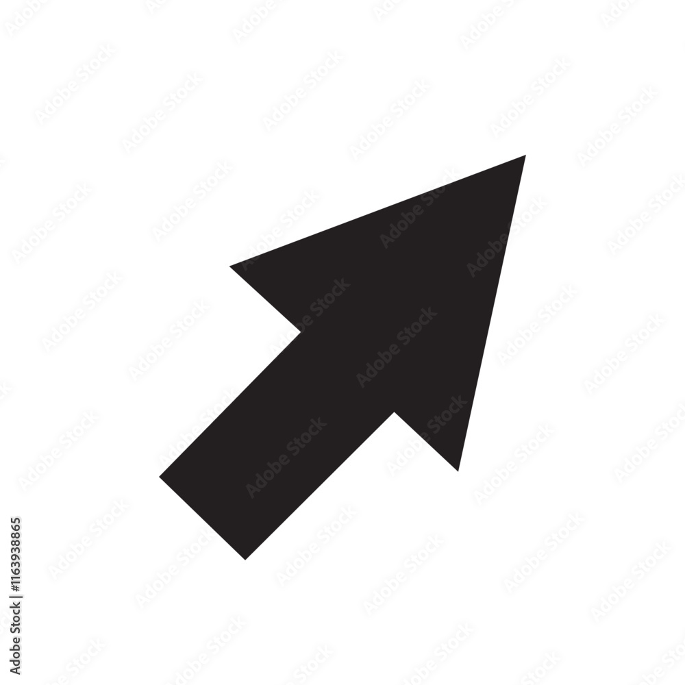 arrow isolated on icon on white background arrow isolated on icon on white background