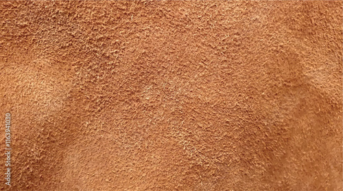 Texture of turned brown leather. Brown suede leather, eco leather background. Texture of soft brown cowhide close-up. Leather material. Fashion, style, material.