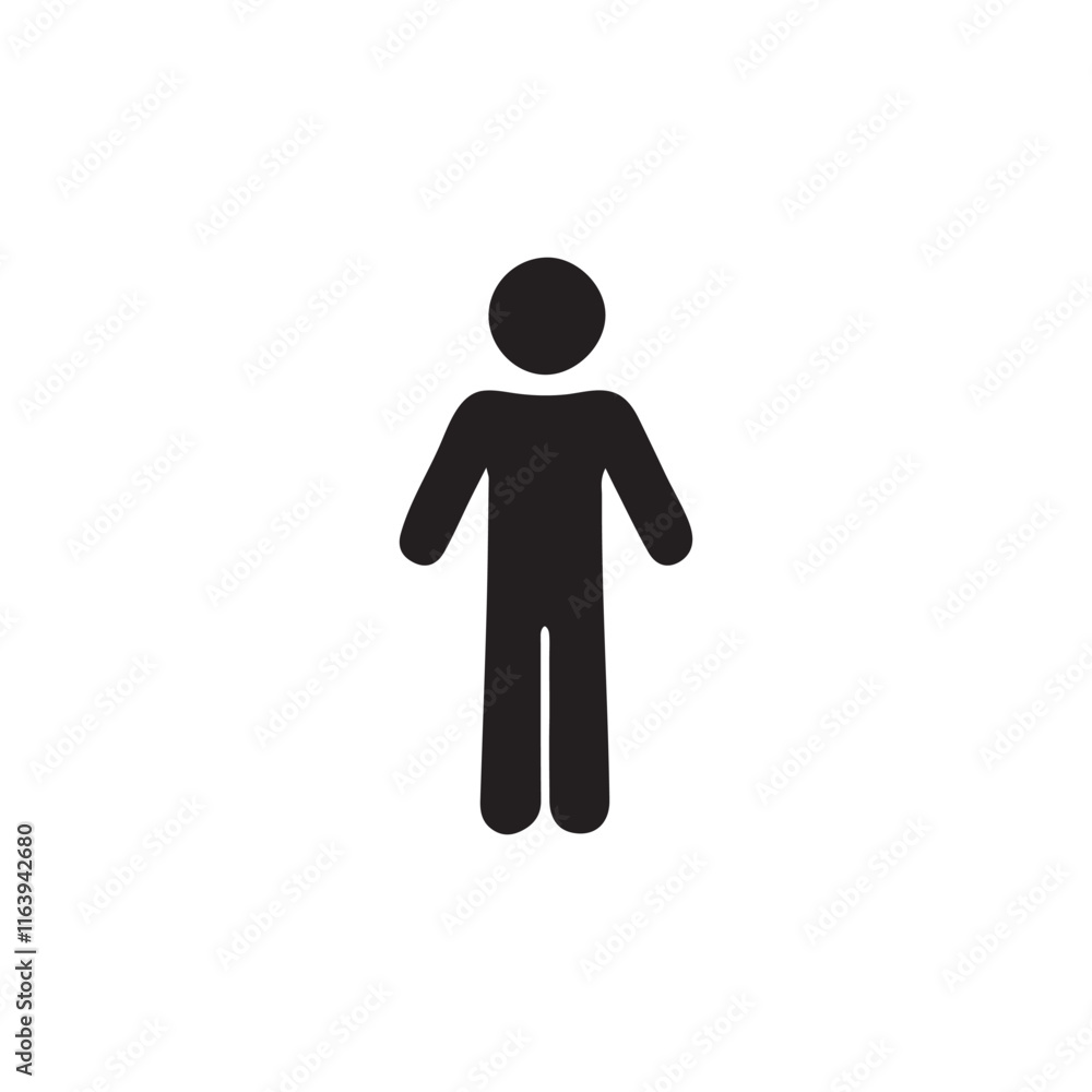 person icon vector silhouetee person icon vector silhouetee