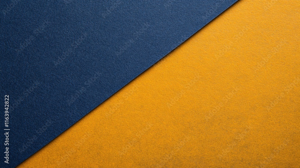Abstract Composition of Dark Blue and Bright Yellow Textures on a Minimalist Background Abstract Composition of Dark Blue and Bright Yellow Textures on a Minimalist Background
