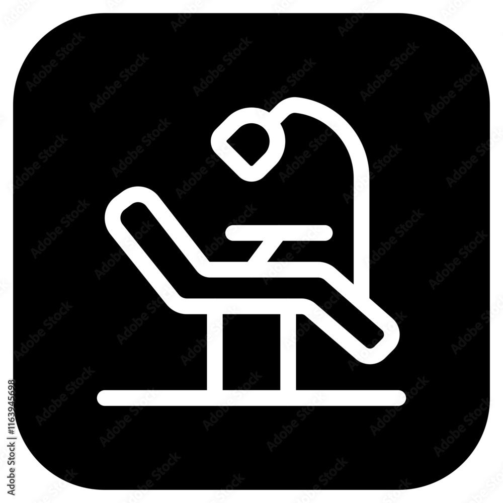 Editable dentist chair vector icon. Dentistry, healthcare, medical. Part of a big icon set family. Perfect for web and app interfaces, presentations, infographics, etc Editable dentist chair vector icon. Dentistry, healthcare, medical. Part of a big icon set family. Perfect for web and app interfaces, presentations, infographics, etc