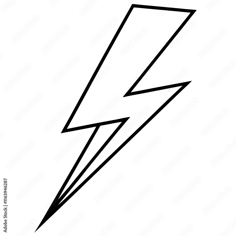 Lightning Bolt Vector Clean Line Art Concepts Lightning Bolt Vector Clean Line Art Concepts
