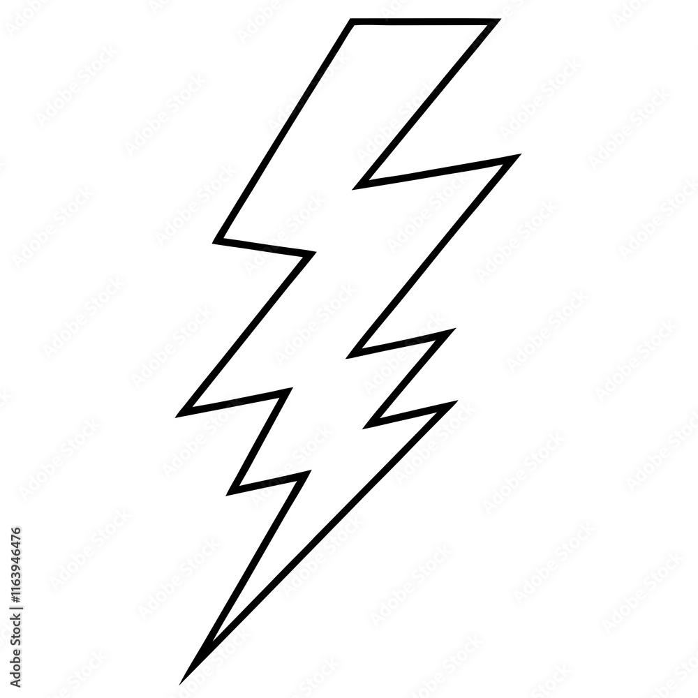 Lightning Bolt Vector Clean Line Art Concepts Lightning Bolt Vector Clean Line Art Concepts