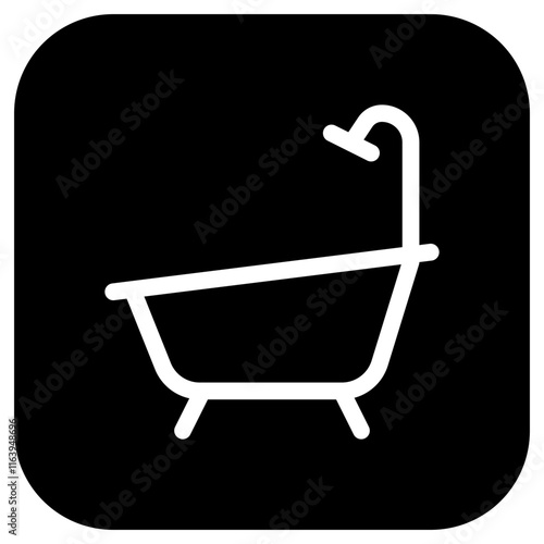 Editable bath tub, bathroom vector icon. Part of a big icon set family. Perfect for web and app interfaces, presentations, infographics, etc