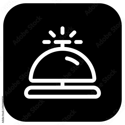 Editable hotel bell, receptionist vector icon. Part of a big icon set family. Perfect for web and app interfaces, presentations, infographics, etc