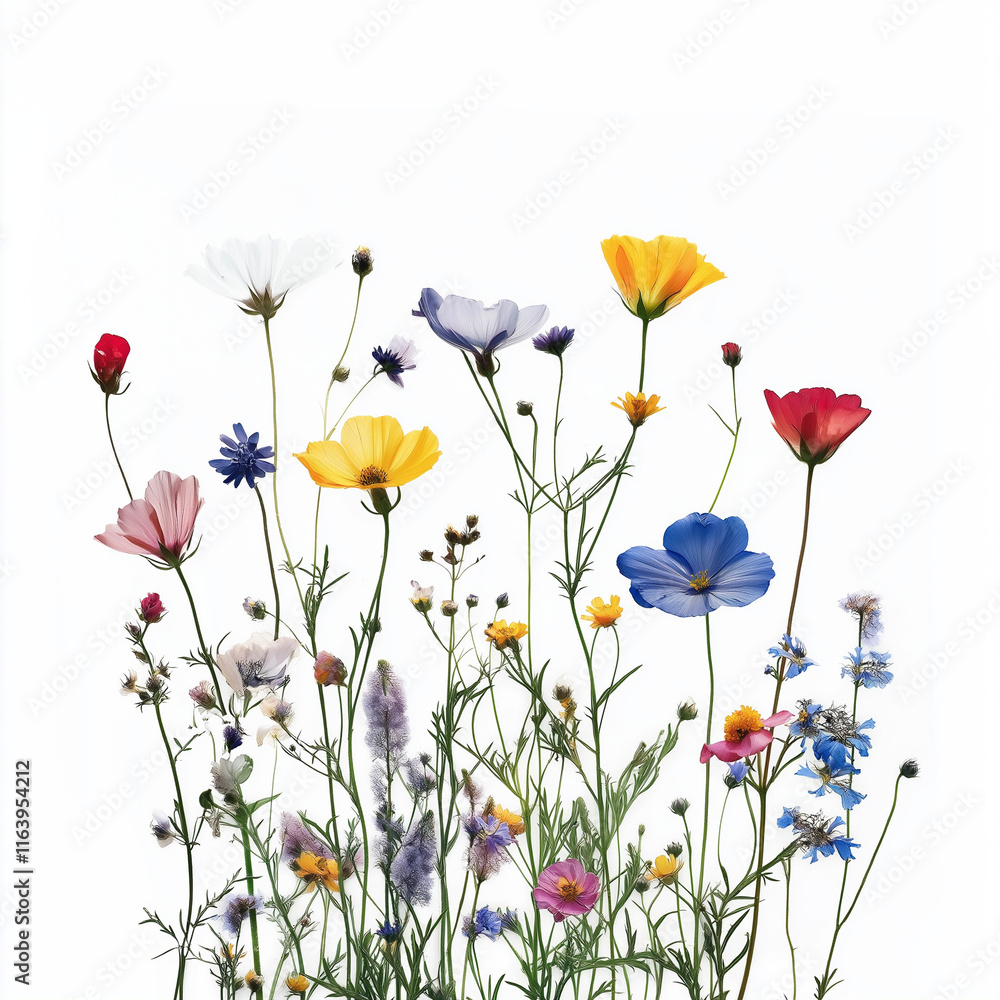 Fototapeta premium Flower poppy illustration
