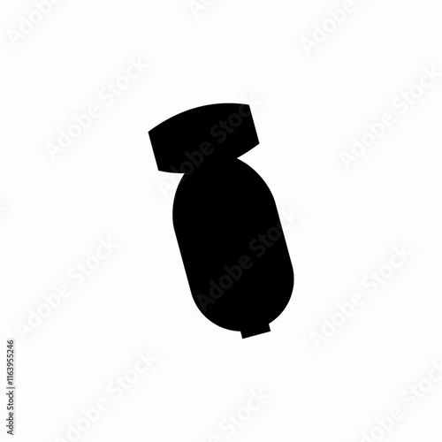 drop atom bomb icon sign vector