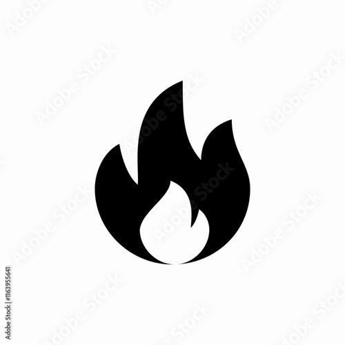 fire flame burn icon sign vector