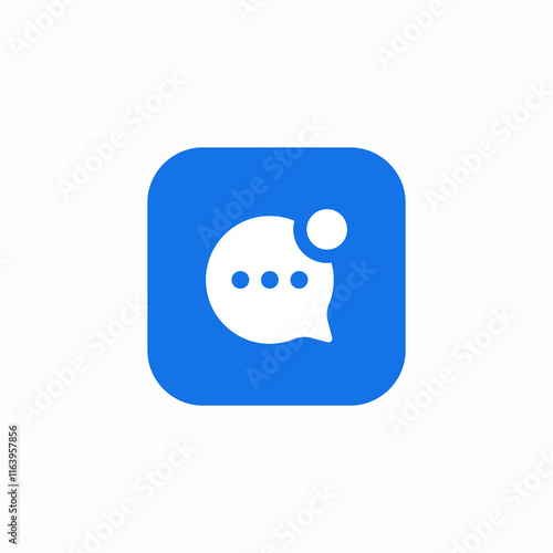 speech bubble text notification icon sign vector