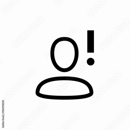 user attention exclamation mark icon sign vector