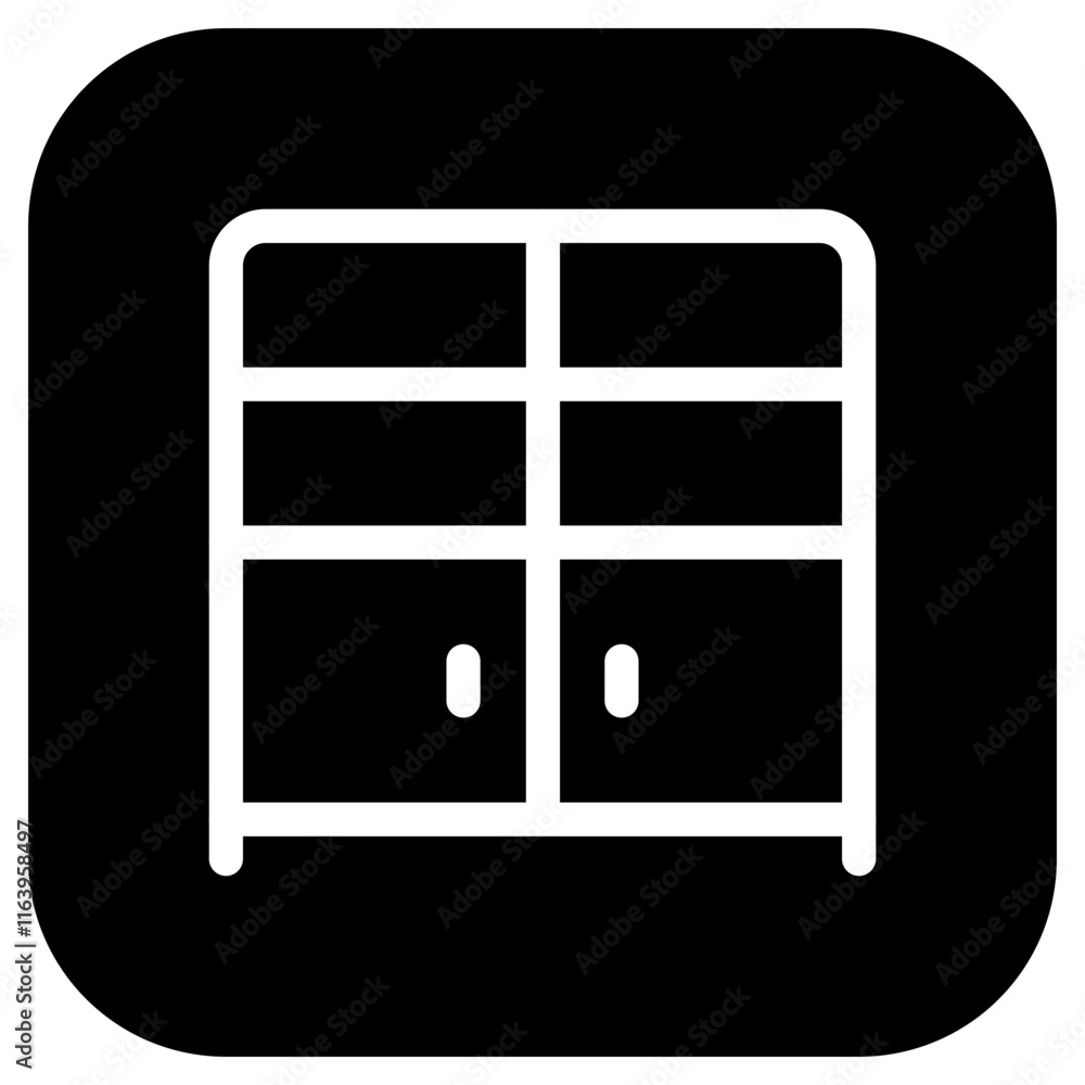 Editable bookshelf, cabinet vector icon. Part of a big icon set family. Perfect for web and app interfaces, presentations, infographics, etc Editable bookshelf, cabinet vector icon. Part of a big icon set family. Perfect for web and app interfaces, presentations, infographics, etc