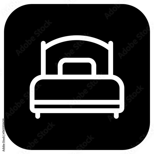 Editable single bed vector icon. Part of a big icon set family. Perfect for web and app interfaces, presentations, infographics, etc