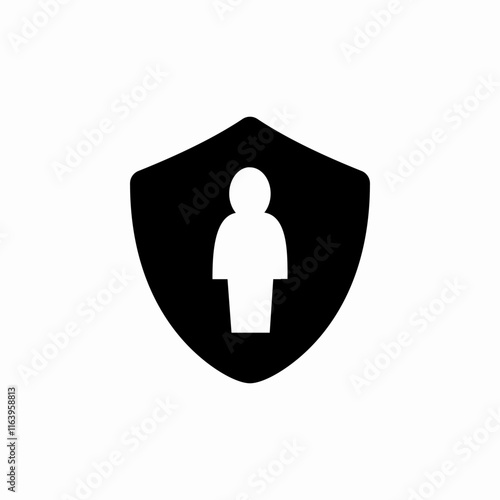 user protection icon sign vector