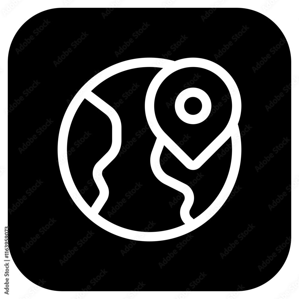 Editable globe, location, satellite map vector icon. Map, location, navigation. Part of a big icon set family. Perfect for web and app interfaces, presentations, infographics, etc Editable globe, location, satellite map vector icon. Map, location, navigation. Part of a big icon set family. Perfect for web and app interfaces, presentations, infographics, etc