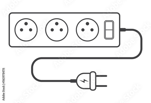 extension cord socket icon