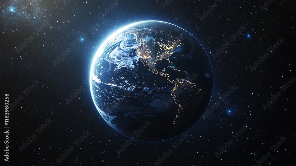 Earth from Space: A Stunning Night View of Our Planet Earth from Space: A Stunning Night View of Our Planet