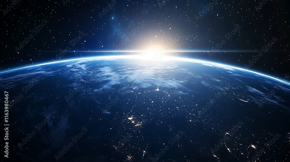 Earthrise: A breathtaking view of our planet from space, showcasing the vibrant blue hues of the oceans and the delicate textures of the clouds, bathed in the golden light of the rising sun. Earthrise: A breathtaking view of our planet from space, showcasing the vibrant blue hues of the oceans and the delicate textures of the clouds, bathed in the golden light of the rising sun.