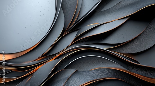 Wallpaper Mural Bold Black and Orange Pattern Design Torontodigital.ca
