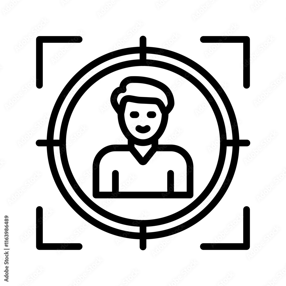 Focus icon vector image. Suitable for mobile apps, web apps and print media. Focus icon vector image. Suitable for mobile apps, web apps and print media.