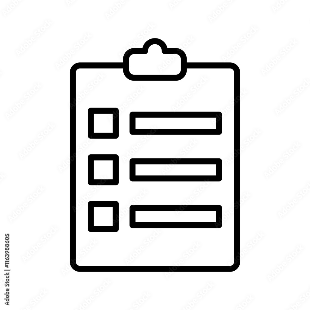 Checklist Vector Icon Checklist Vector Icon