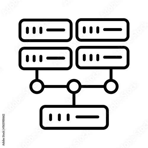 Network Attached Storage Vector Icon