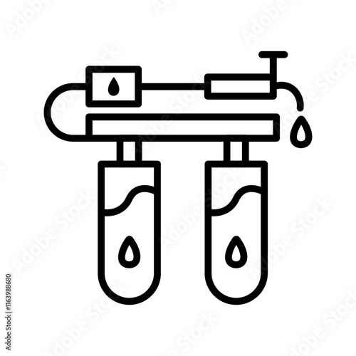 Portable water purification Vector Icon