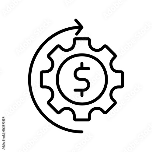 Cost Optimization Vector Icon