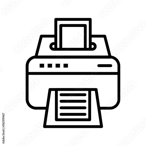 Inkjet Printer Vector Icon