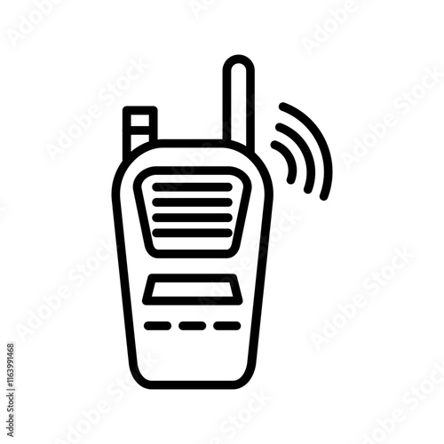 Hand crank radio Vector Icon