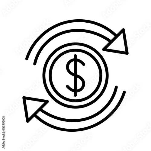 Return on Investment Vector Icon