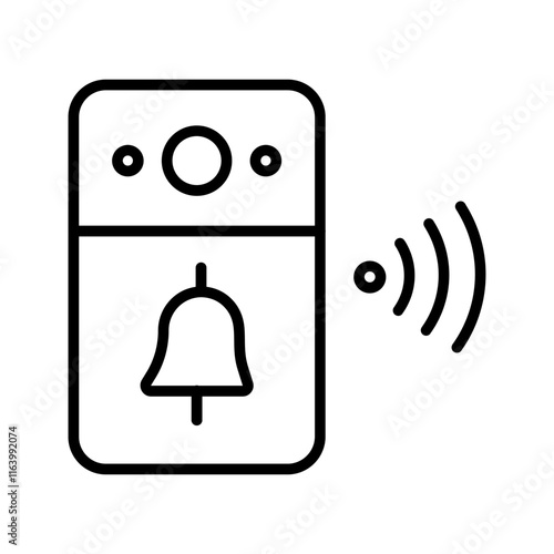 Video Doorbell Vector Icon