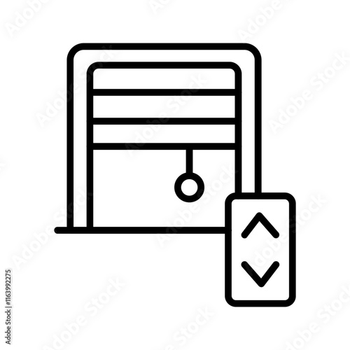 Smart Blinds Vector Icon