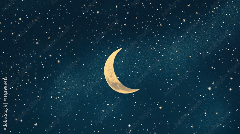 Ramadan Kareem background with crescent moon and stars, holy month. Ramadan Kareem background with crescent moon and stars, holy month.