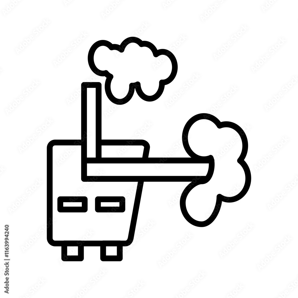 Obraz premium Smoke Machine Vector Icon