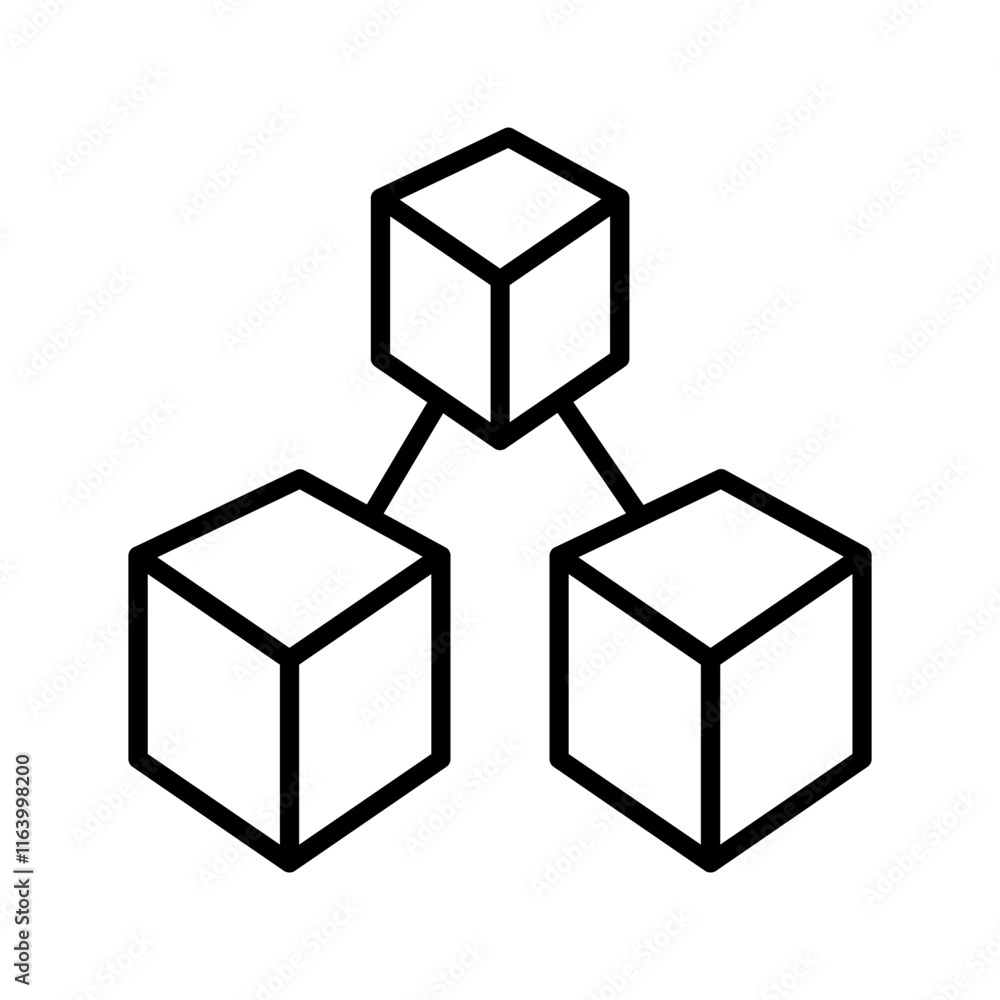 Blockchain Analytics Vector Icon Blockchain Analytics Vector Icon