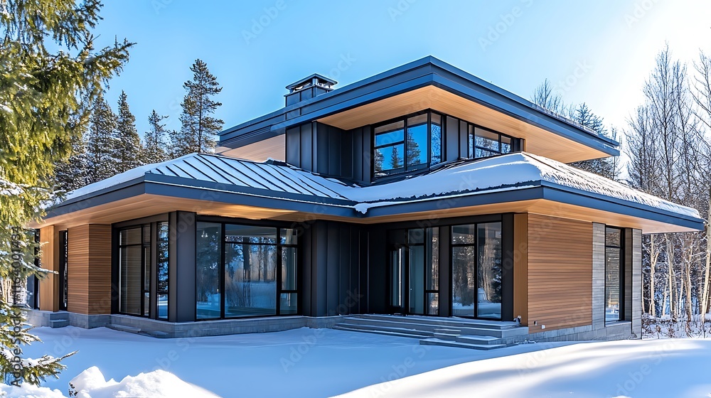 Modern Architectural Winter House Design Modern Architectural Winter House Design