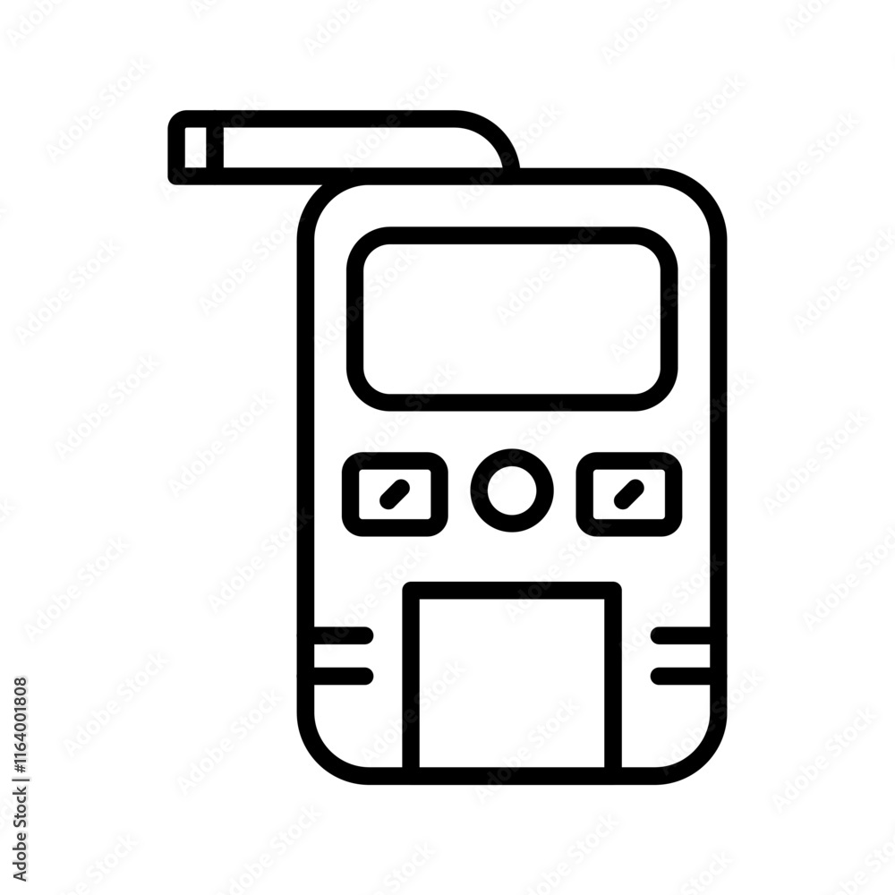 Breathalyzer Vector Icon Breathalyzer Vector Icon
