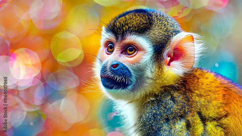 monkey in the jungle on a tree. Selective focus. nature. monkey in the jungle on a tree. Selective focus. nature.