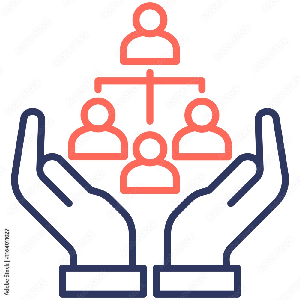 Obraz premium Organizational Icon