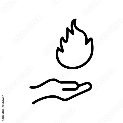 Hand warmers Vector Icon