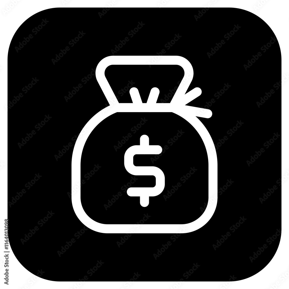 Editable money bag, money sack vector icon. Part of a big icon set family. Finance, business, investment, accounting. Perfect for web and app interfaces, presentations, infographics, etc Editable money bag, money sack vector icon. Part of a big icon set family. Finance, business, investment, accounting. Perfect for web and app interfaces, presentations, infographics, etc