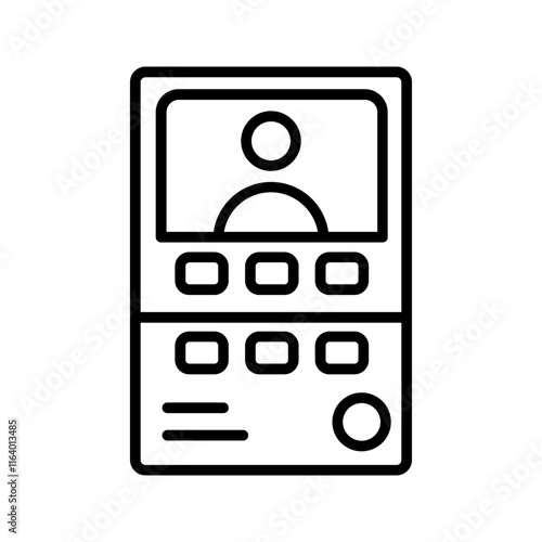 Intercom System Vector Icon