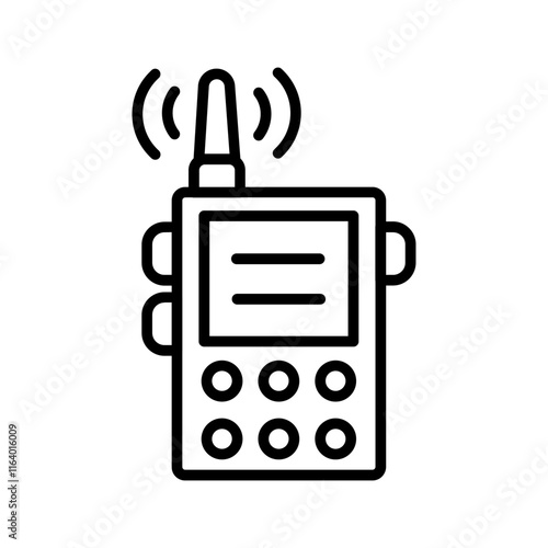 Emergency Radio Vector Icon
