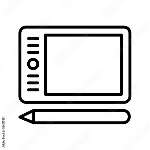 Graphics Tablet Vector Icon