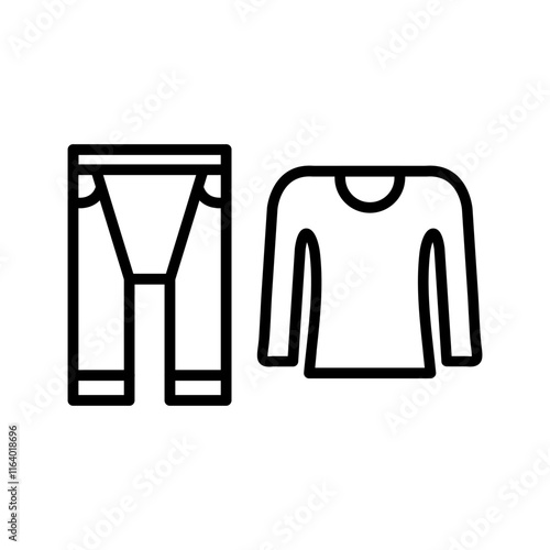 Thermal underwear Vector Icon