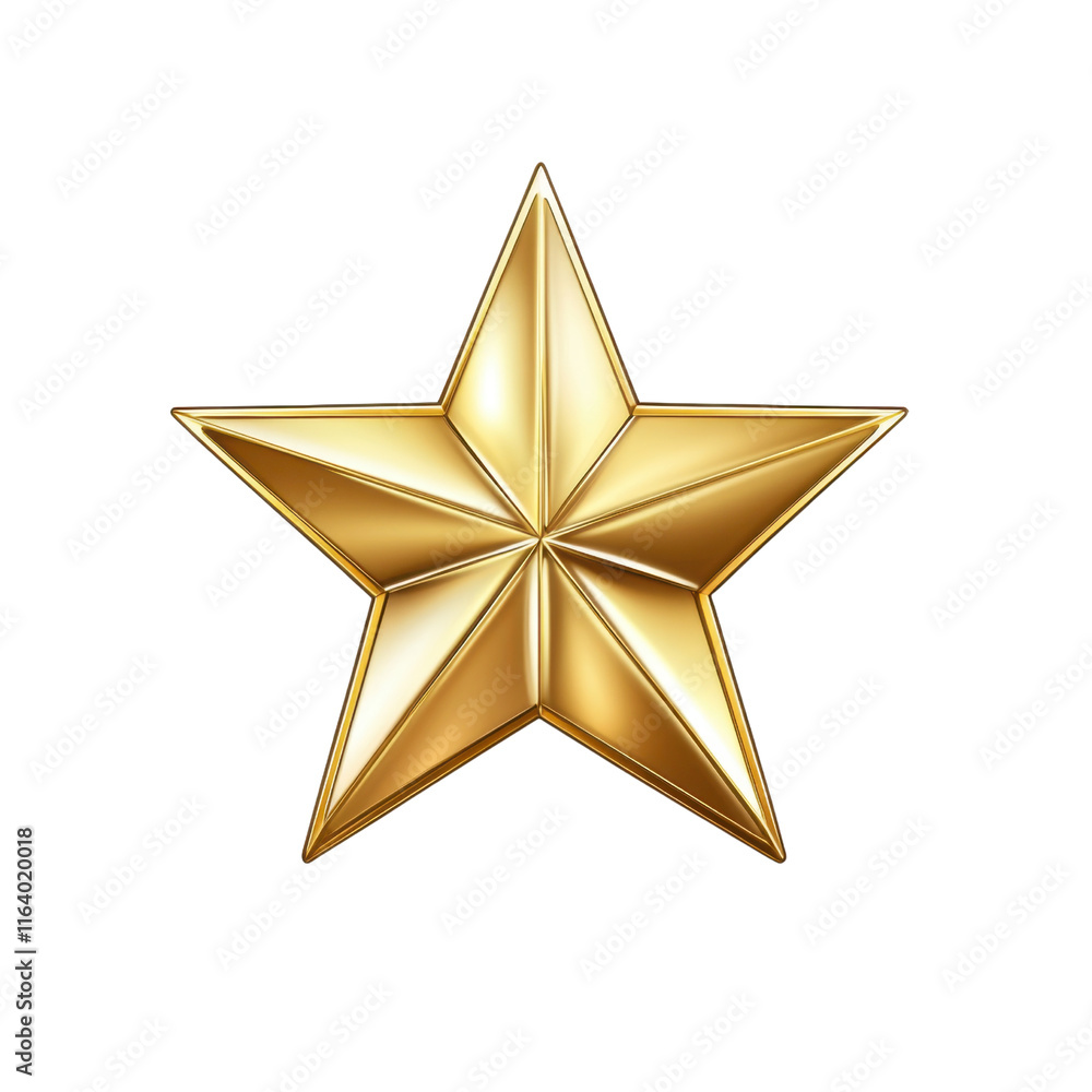 Shiny Golden Star Icon on Transparent Background for Award or Praise Shiny Golden Star Icon on Transparent Background for Award or Praise