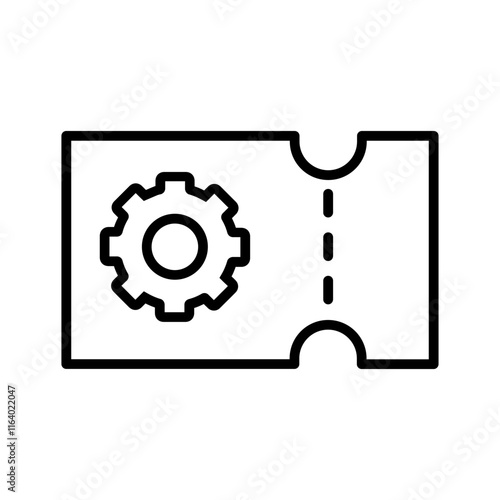 Support Ticket Vector Icon