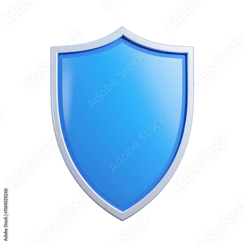Free Download Bright Blue Shield Icon with Glossy Finish - GFXLoad
