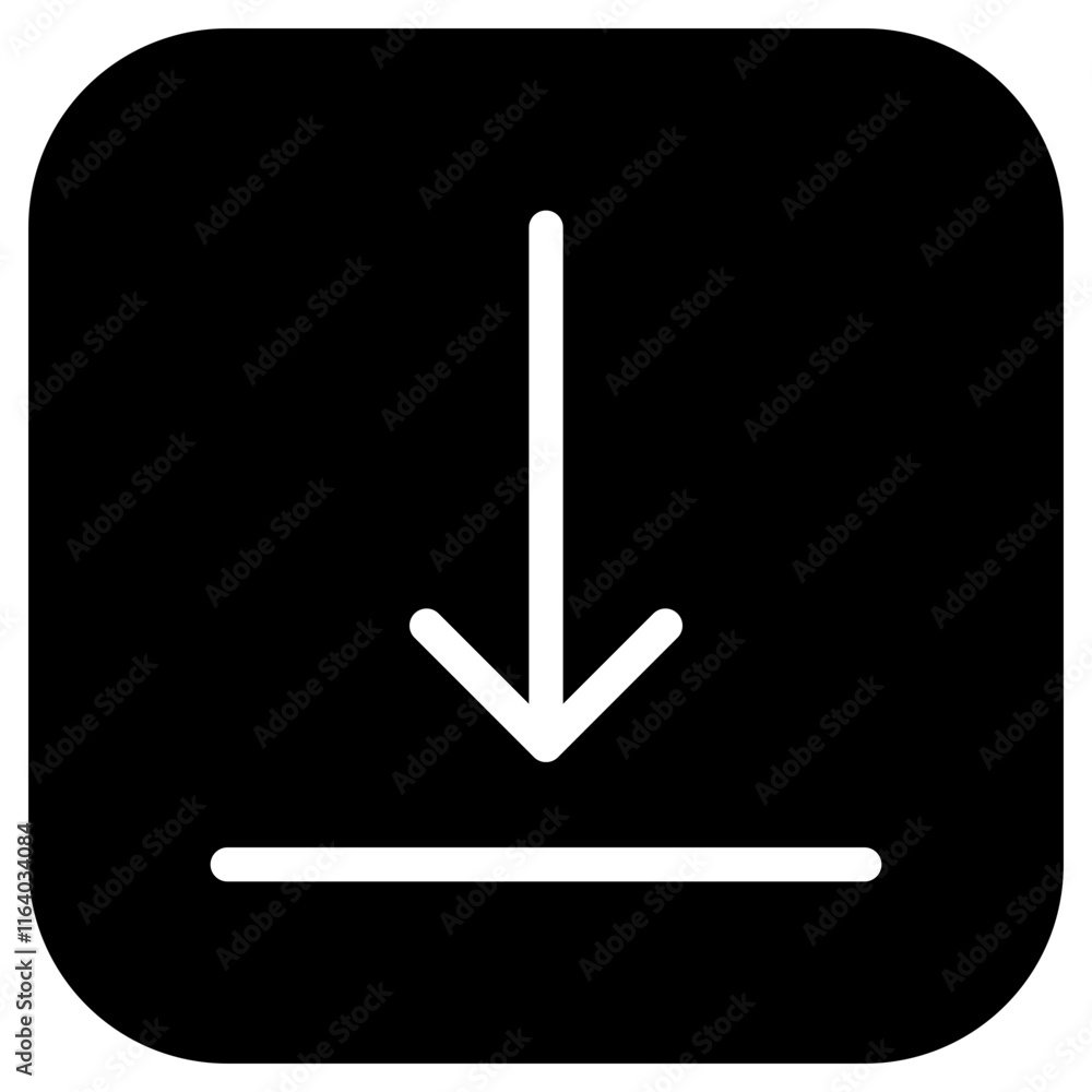 Editable bottom alignment vector icon. Part of a big icon set family. Perfect for web and app interfaces, presentations, infographics, etc