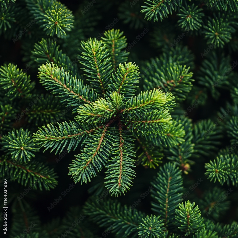 Dense Green Pine Foliage Texture Dense Green Pine Foliage Texture